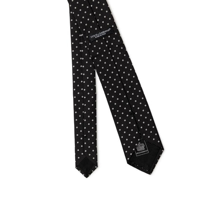 Dolce &amp; Gabbana Schwarze Seidenkrawatten und Fliege