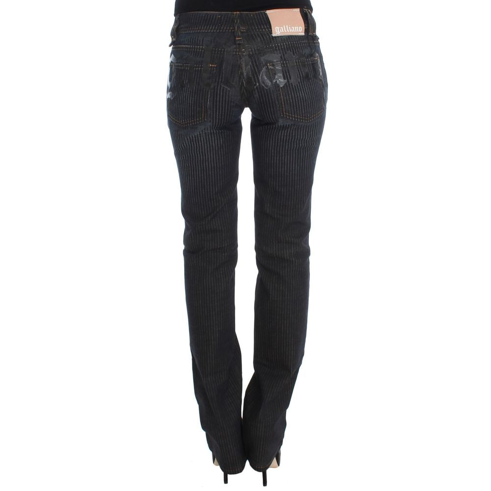 John Galliano – Jeans und Hose aus blauer Baumwolle