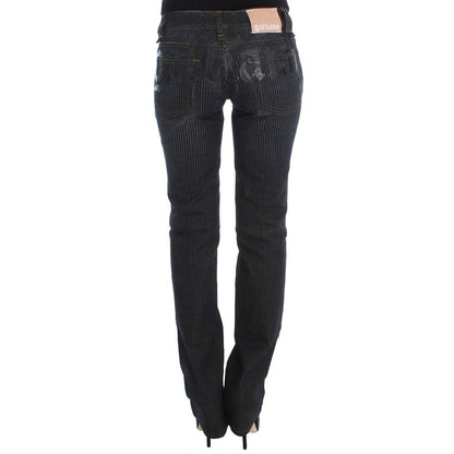 John Galliano – Jeans und Hose aus blauer Baumwolle
