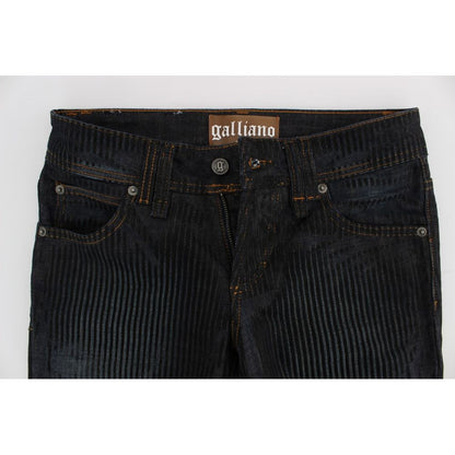 John Galliano – Jeans und Hose aus blauer Baumwolle