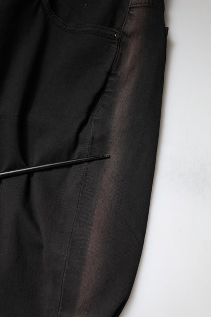 Dolce & Gabbana Black Cotton High Waist Skinny Denim Jeans