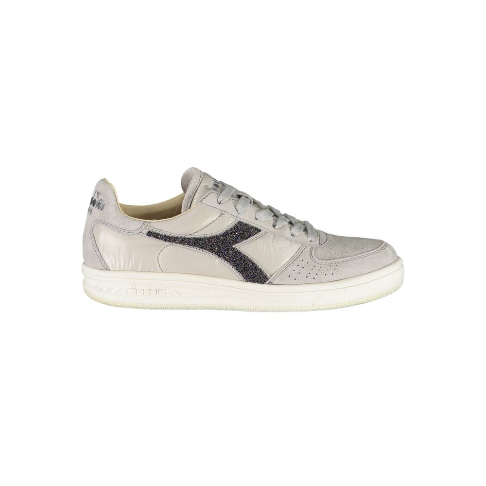 Diadora Damen-Sneaker aus grauem Leder