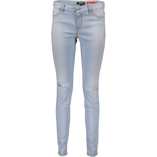 Just Cavalli Hellblaue Jeans aus Baumwolle für Damen