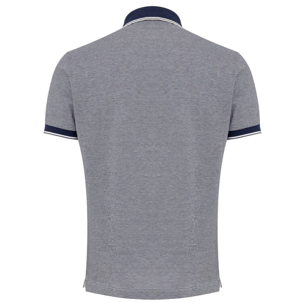 Polo en coton bleu Canali