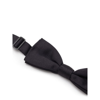 Dolce &amp; Gabbana Schwarze Seidenkrawatten und Fliege