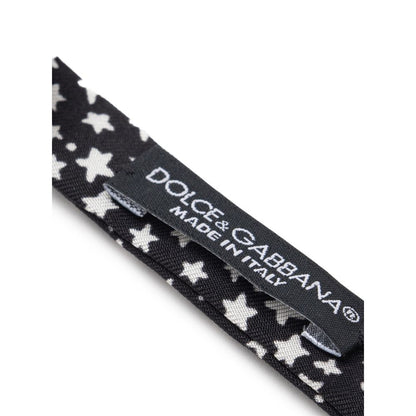 Dolce &amp; Gabbana Schwarze Seidenkrawatten und Fliege