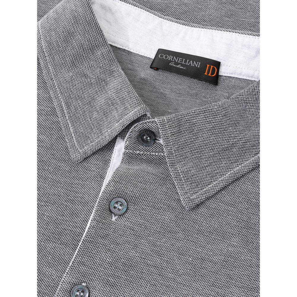 Graues Poloshirt aus Baumwolle von Corneliani
