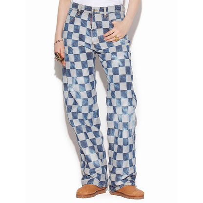 Dsquared² Jeans und Hose aus Baumwolle in Blau