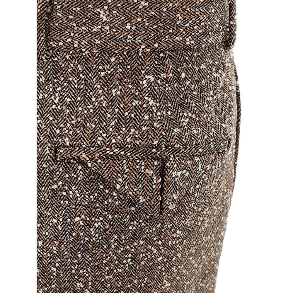 Mehrfarbige Viskosehose von Bottega Veneta für elegante Abende