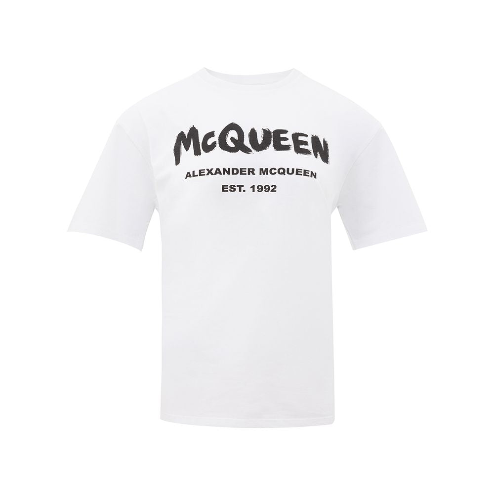 Alexander McQueen Weiße Baumwolloberteile und T-Shirts