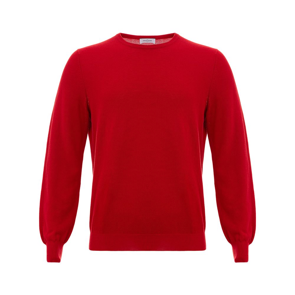 Roter Baumwollpullover von Gran Sasso