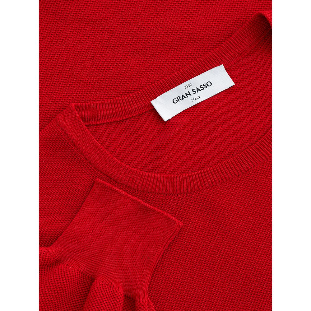 Roter Baumwollpullover von Gran Sasso