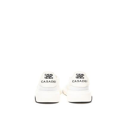 Casadei Elegante weiße Leder-Sneaker