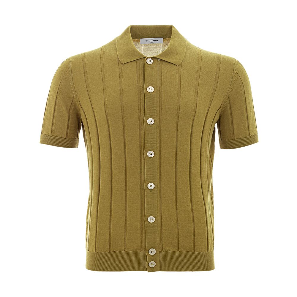 Gran Sasso Elegantes grünes Baumwoll-T-Shirt für Herren