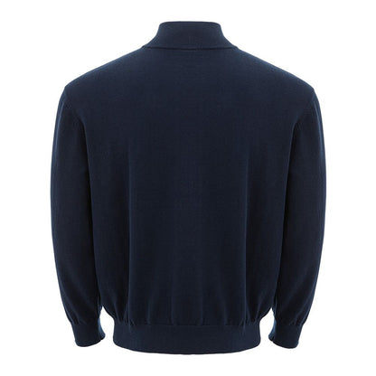 Maglione in cotone blu Armani Exchange