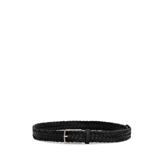 Bottega Veneta Schwarzer Ledergürtel