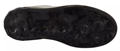 Dolce & Gabbana White Leather Portofino Sneakers Shoes