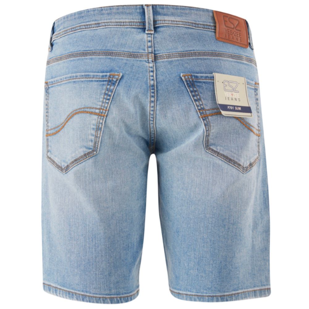 Yes Zee Light Blue Cotton Short