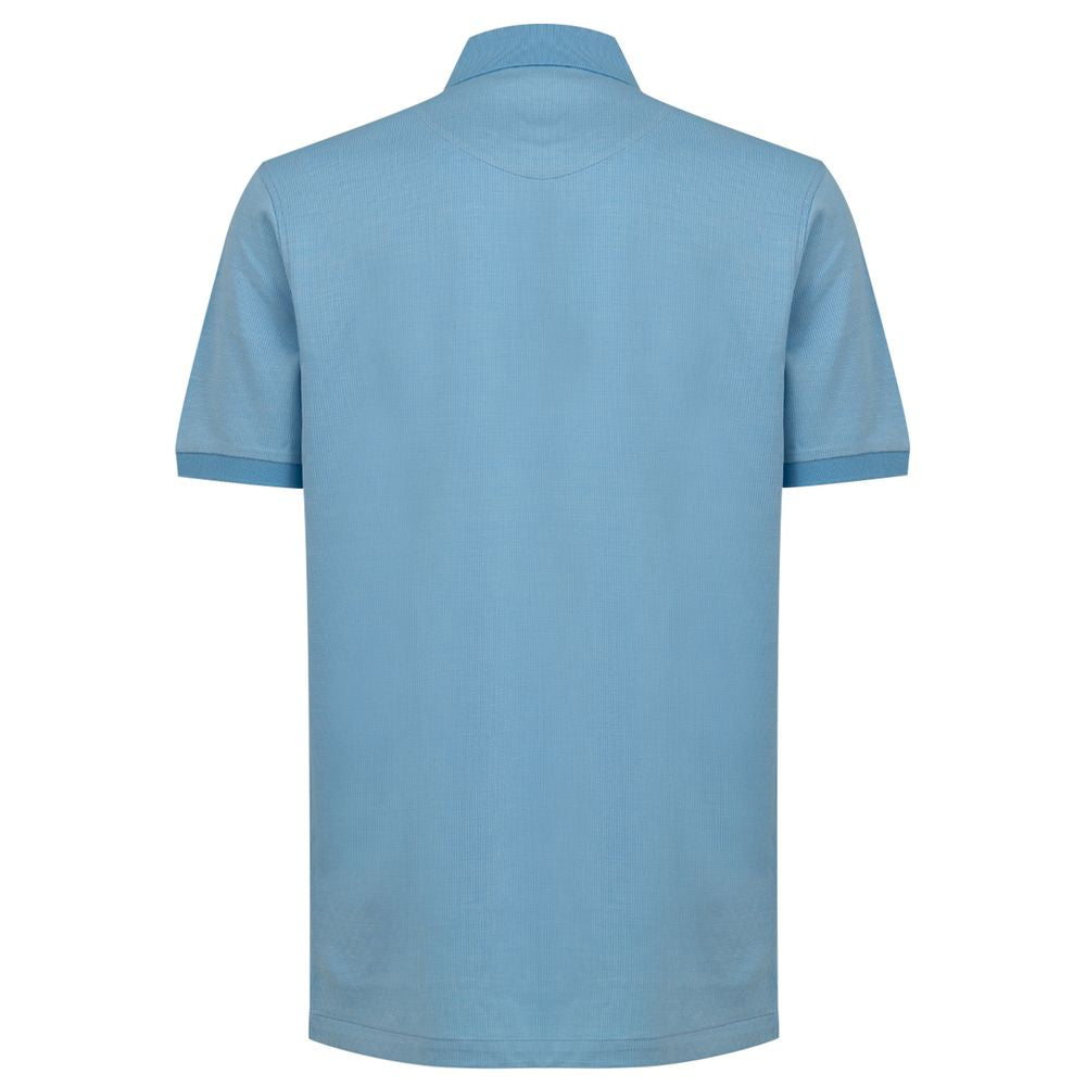 Dunhill Light Blue Cotton Polo Shirt