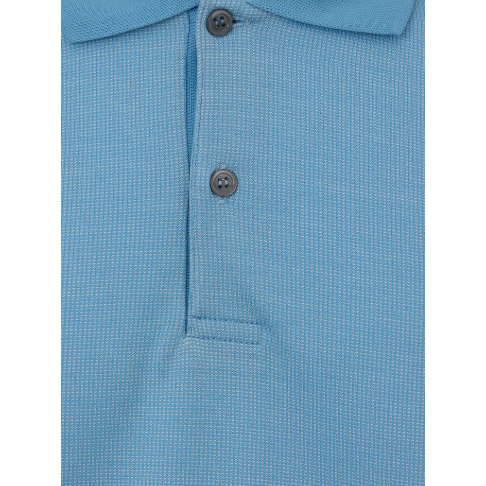 Dunhill Light Blue Cotton Polo Shirt