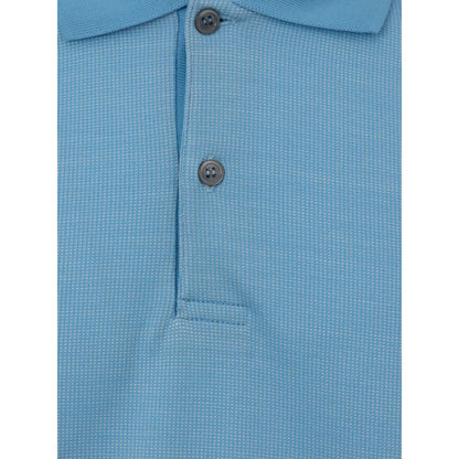Dunhill Light Blue Cotton Polo Shirt