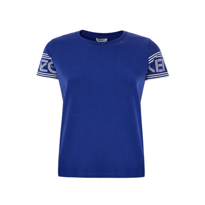 Schickes blaues Baumwoll-T-Shirt von Kenzo für stilvollen Komfort
