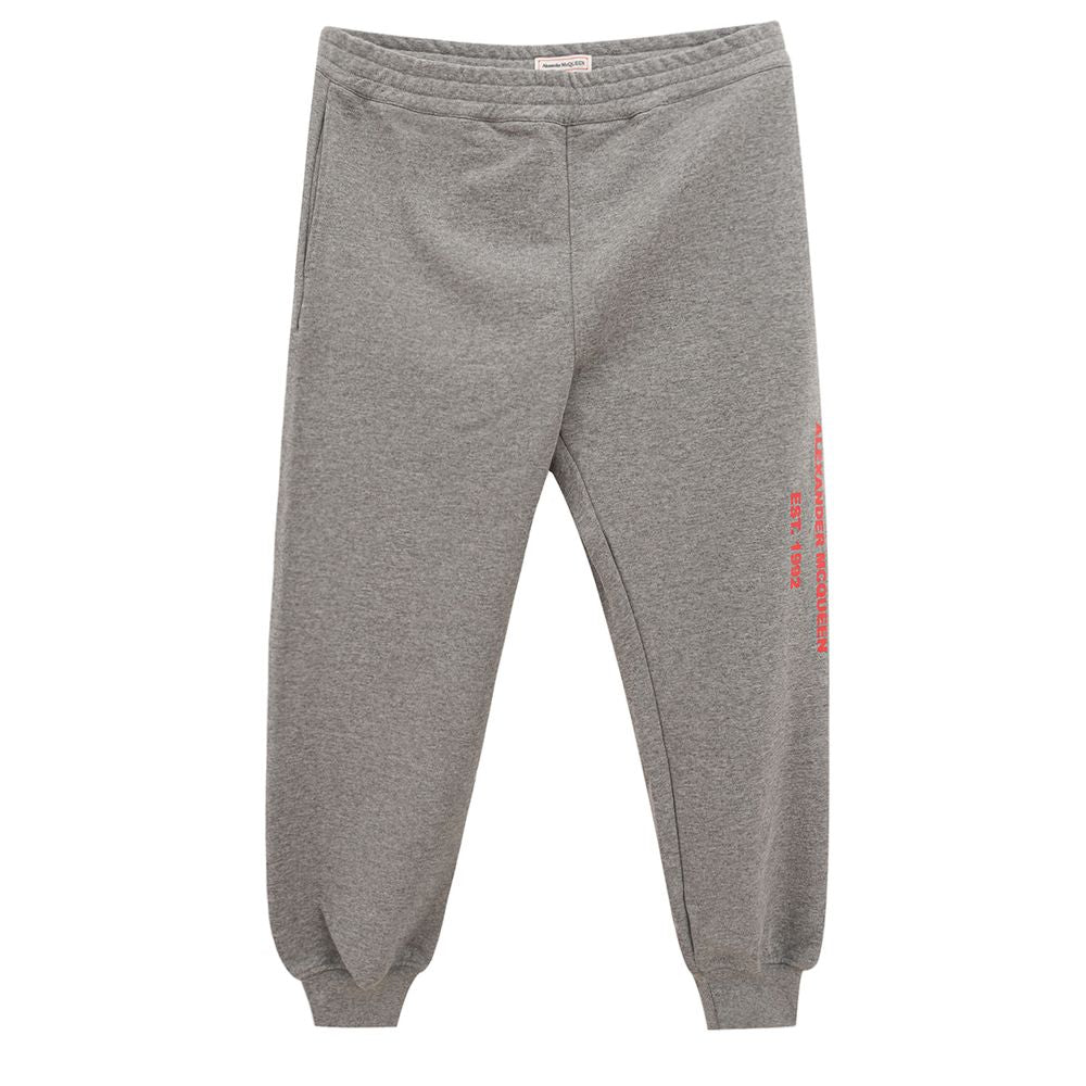 Alexander McQueen Schicke Hose aus grauer Baumwollmischung