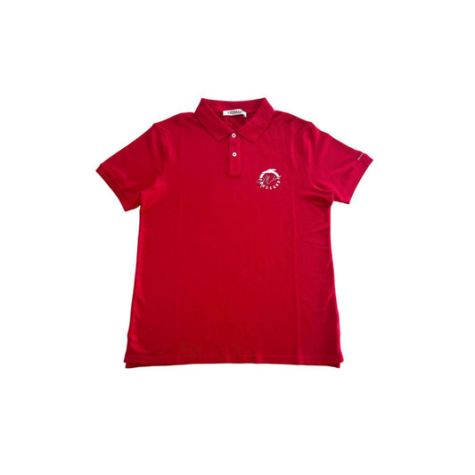 Trussardi Beachwear Red Cotton Polo Shirt