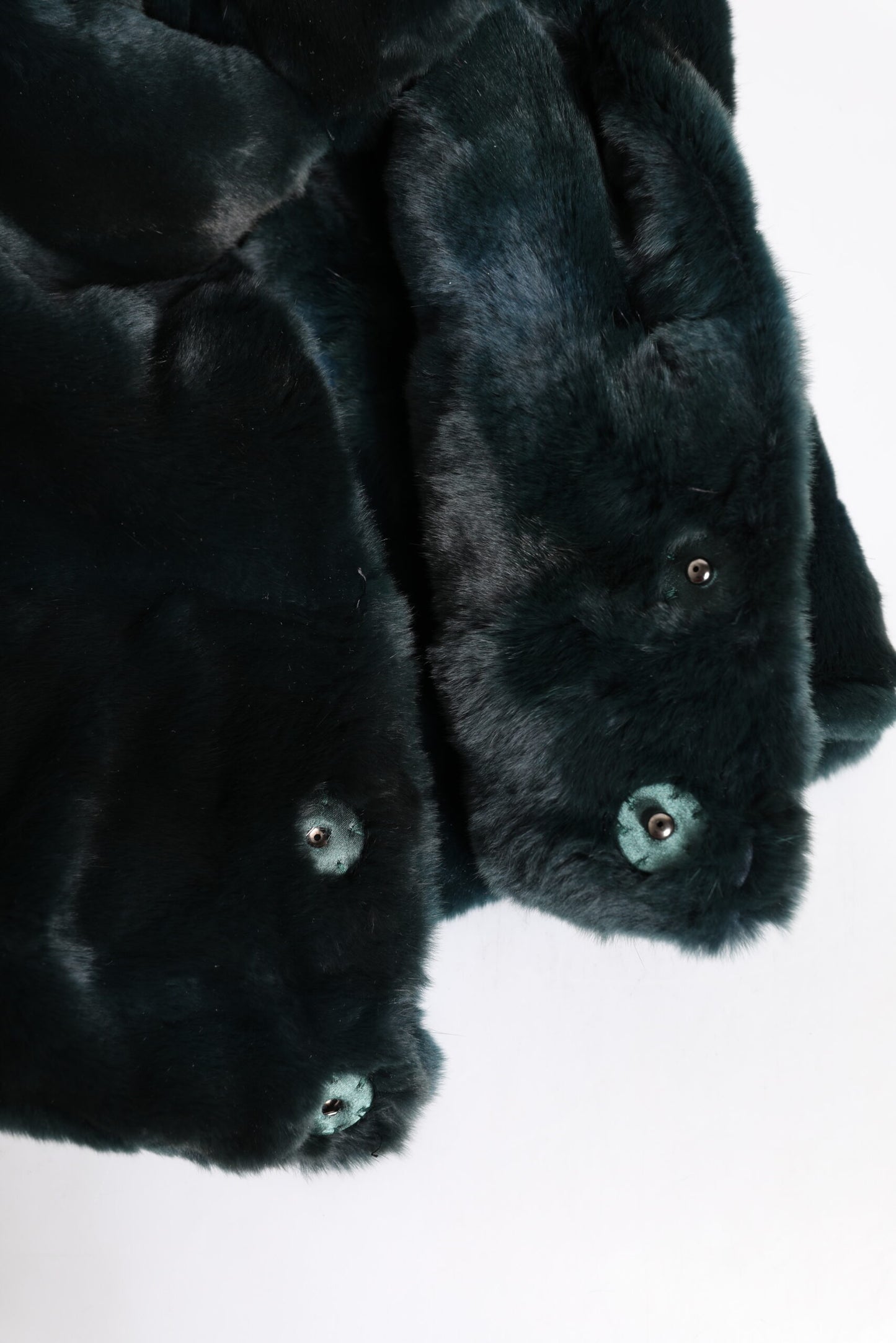 Dolce & Gabbana Black Weasel Fur Womens Beanie Hat