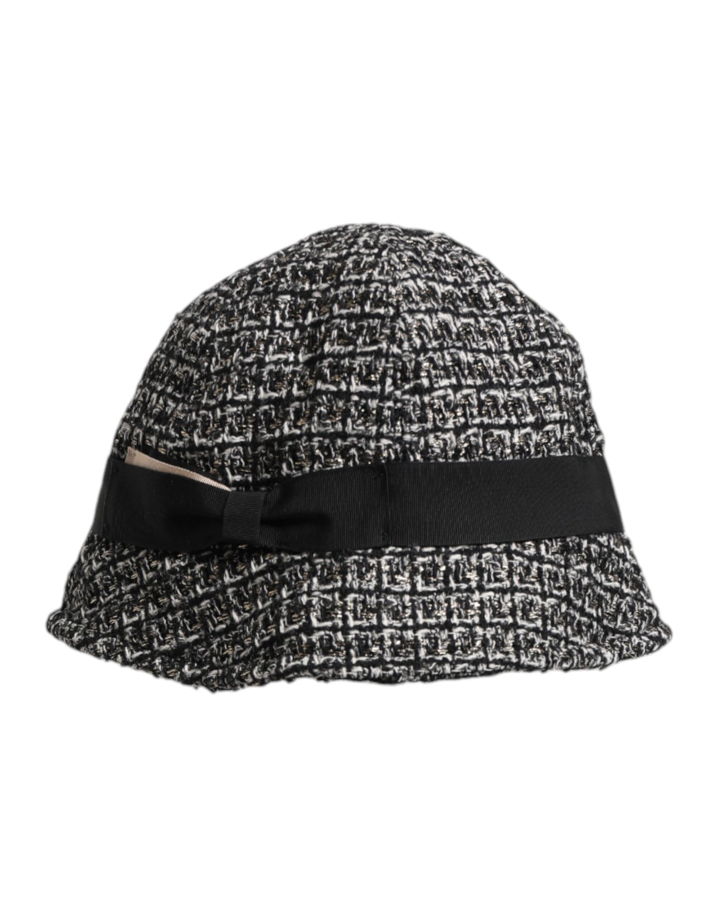 Dolce & Gabbana Black Cotton Blend Bucket Hat