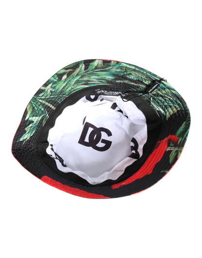 Dolce & Gabbana Multicolor DG Plaque Wide Brim Bucket Hat