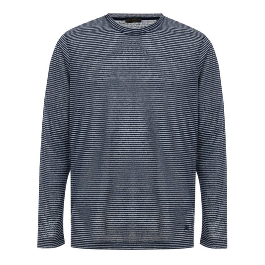 Corneliani Blue Linen Clothing