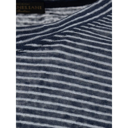 Corneliani Blue Linen Clothing