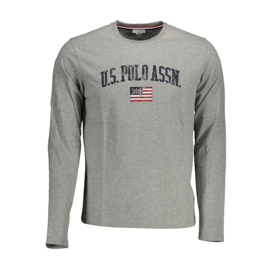 U.S. POLO ASSN. Gray Cotton Mens TShirt