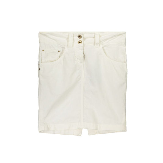 Patrizia Pepe White Cotton Skirt