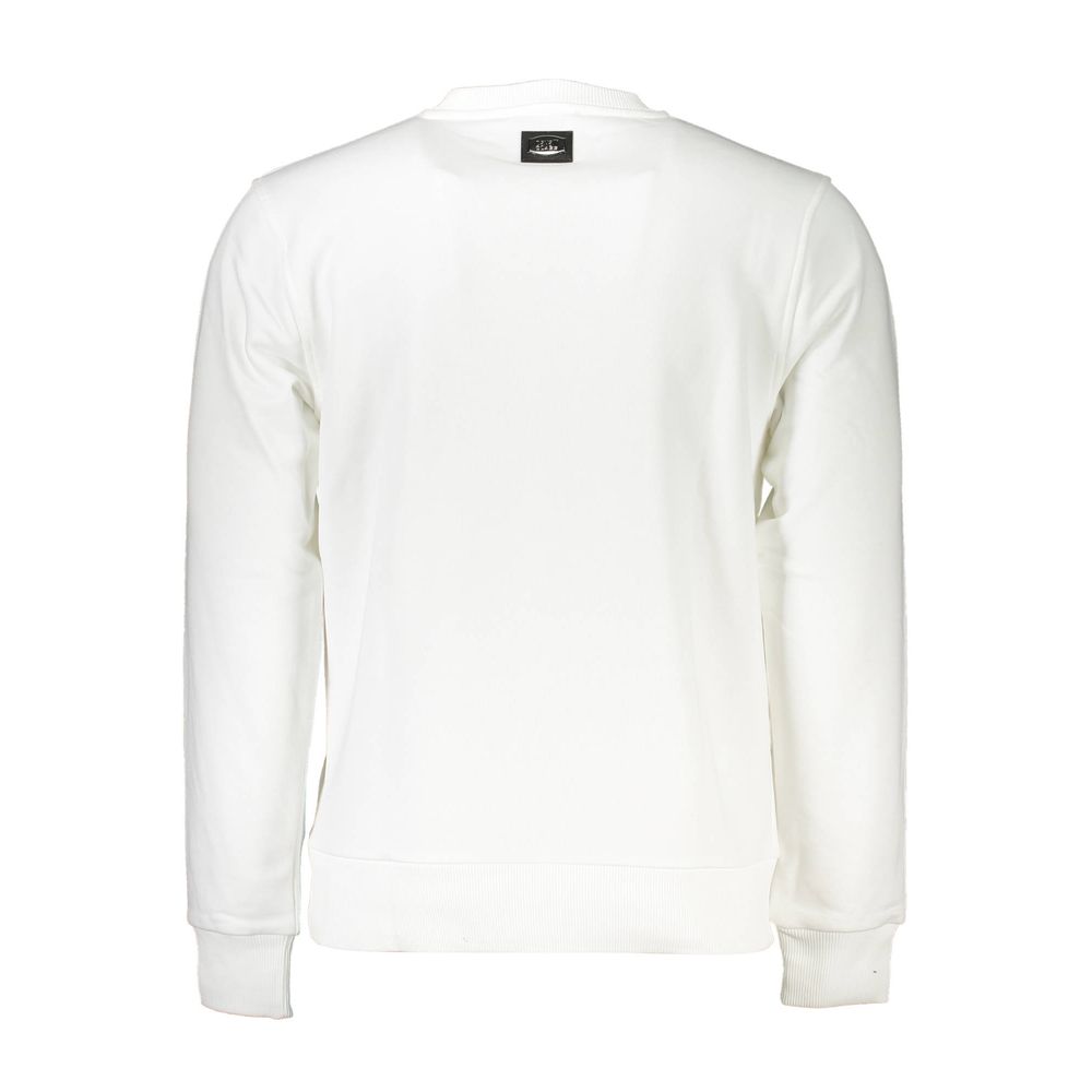 Cavalli Class White Cotton Sweater