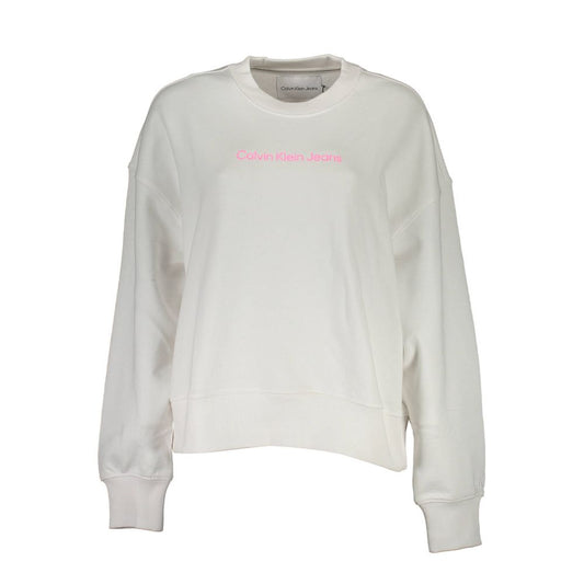 Calvin Klein White Cotton Sweater