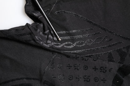 Dolce & Gabbana Black Cotton Bandana Logo Crew Neck T-shirt