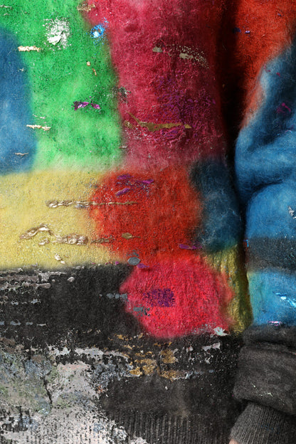 Dolce & Gabbana Multicolor Mohair Turtleneck Pullover Sweater