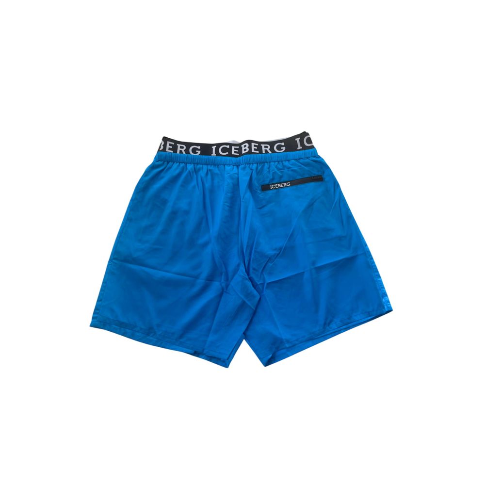 Iceberg Light Blue Polyester Swimwear