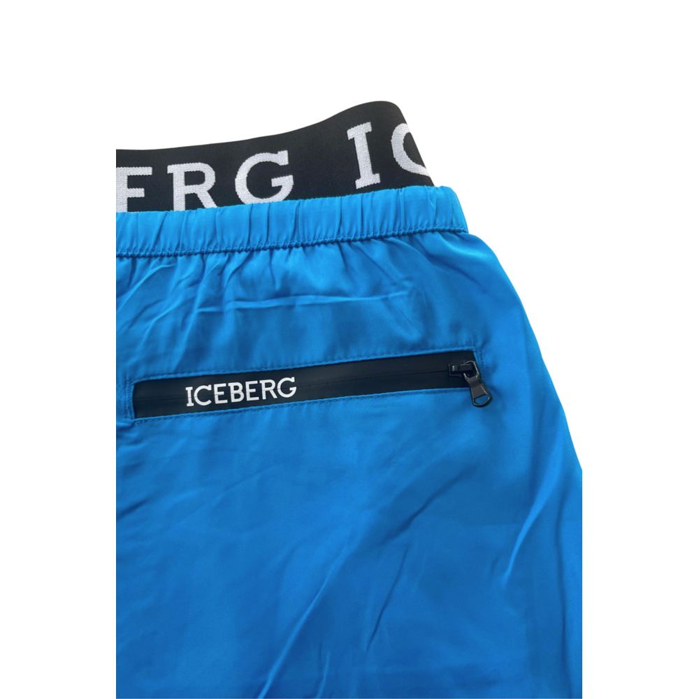 Iceberg Light Blue Polyester Swimwear