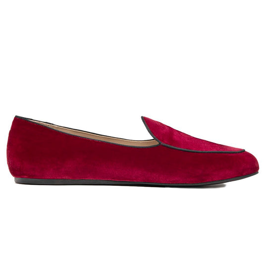 Charles Philip Red Velvet Loafer