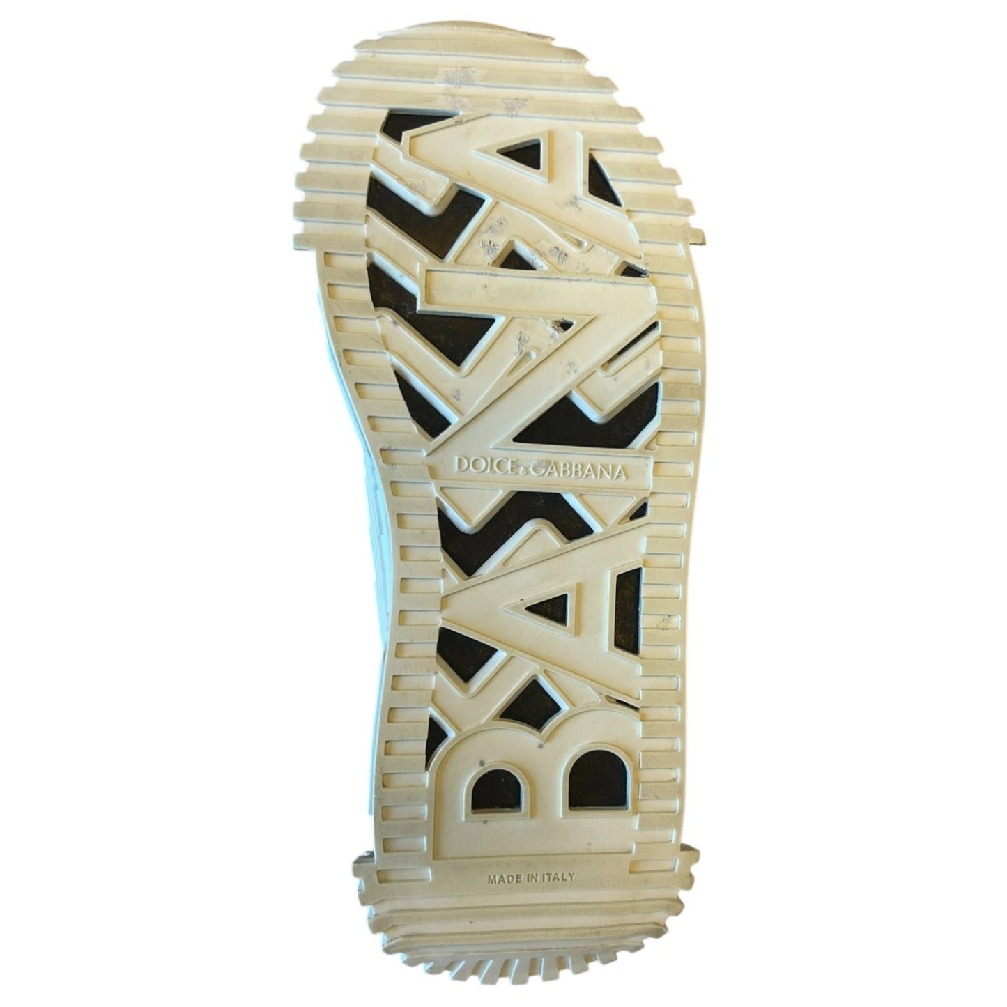 Dolce & Gabbana White Black Low Top NS1 Sneakers Shoes