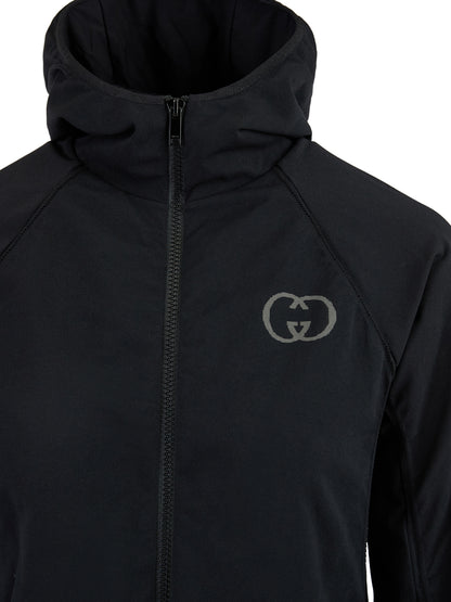 Gucci Black Polyamide Hoodie Sweatshirt
