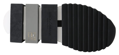 Dolce & Gabbana White Black Slip On Sorrento Sneakers