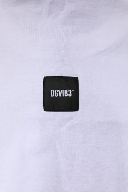 Dolce & Gabbana White Cotton Logo Print Crew Neck T-shirt