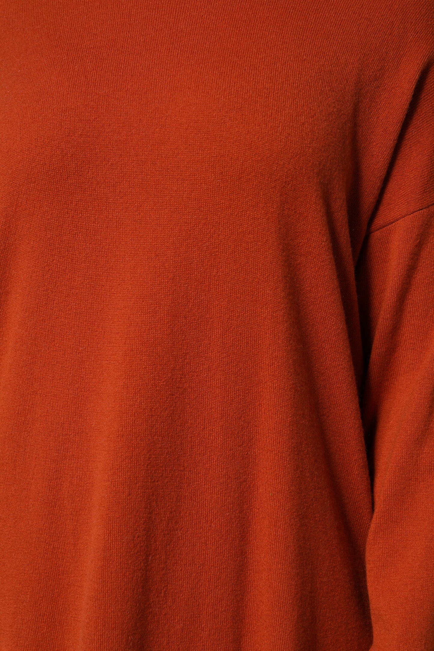 Alpha Studio Dark Orange Long Sleeves Turtleneck Sweater