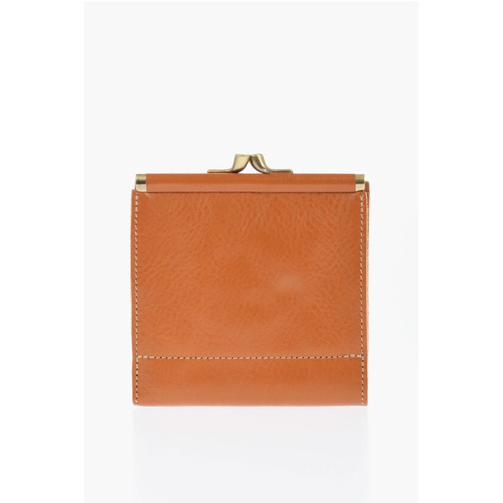 Il Bisonte Solid Color Leather Wallet