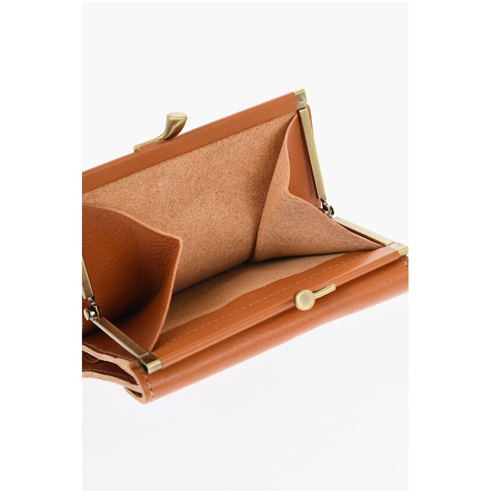 Il Bisonte Solid Color Leather Wallet