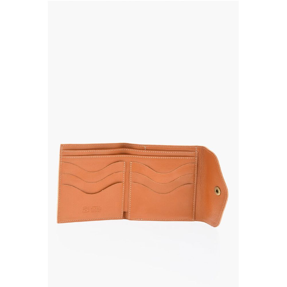 Il Bisonte Solid Color Leather Wallet